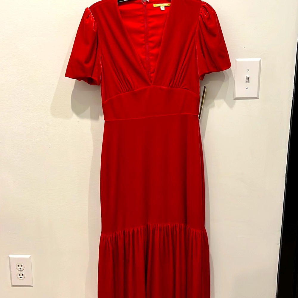 New Giani Bini Red Velvet Dress Size 4
